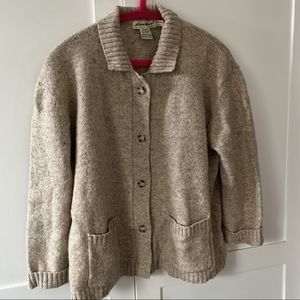 Vintage Eddie Bauer Silk/Wool Blend Cardigan